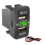 Car Dual USB3.0 Fast Charge con Display Voltmetro Caricabatteria da Auto con Voltaggio Nero e Verde per 1