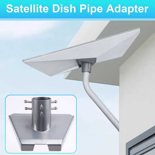 Roof Mount Plate Pole Base Satellite Antennae Base Wall Mounted Antenna Base Satellite Pipe Adapter Base Support Base 2