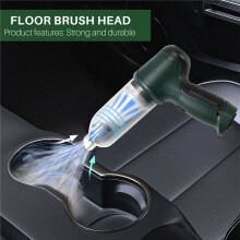 Handheld Vacuum Cordless Car Vacuum Cleaner Portable Rechargeable Dust Extracter Vacuum Cleaner Green