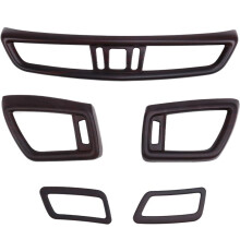 5 St Bil Front Console Luftkonditionering Ventil Utloppsskydd för X-Trail T32 Rogue Qashqai J11 2014-2020 Persika Trä