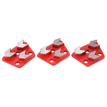 Lot de 3 Patins de Meulage Trapézoïdaux pour Béton, Abrasifs, Bloc de Meulage