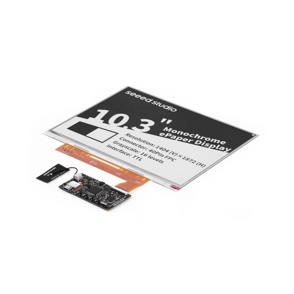 Saudism Seeed Studio Xiao Epaper Diy Kit Ee03 For 10.3" Monochrome Epaper Display Powered By Xiao Esp32-S3 1404 X 1872 Pixels