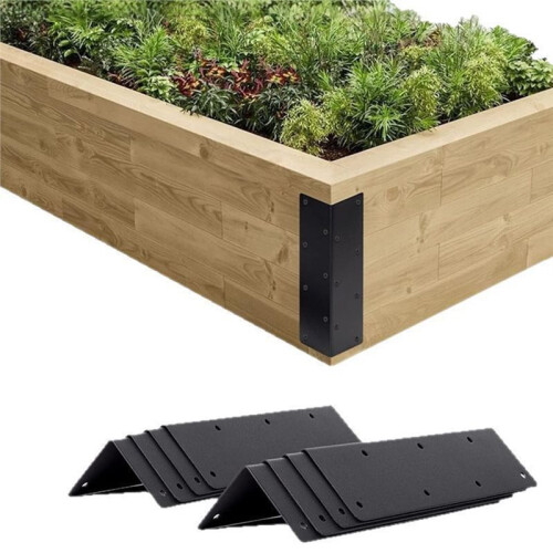 Gartenwerkzeug-Set - Rostfreier Metall-Eckwinkel mit Schrauben für Möbel 2