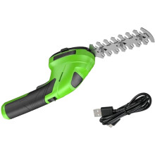 Hedge Trimmer Cordless Electric USB-C Rechargeable Grass and Shrub Shear, One-Hand Bush Trimmer for Yard