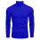 (Royal Blue, M) Grobstrickpullover für Herren mit Stehkragen, Langarm-Pullover für Herbst und Winter 1
