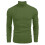 (Green, 3XL) Grobstrickpullover für Herren mit Stehkragen, Langarm-Pullover für Herbst und Winter 1