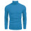 (Light Blue, S) Grobstrickpullover für Herren mit Stehkragen, Langarm-Pullover für Herbst und Winter 1
