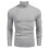 (Light Gray, S) Grobstrickpullover für Herren mit Stehkragen, Langarm-Pullover für Herbst und Winter 1