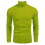 (Light Green, XL) Grobstrickpullover für Herren mit Stehkragen, Langarm-Pullover für Herbst und Winter 1