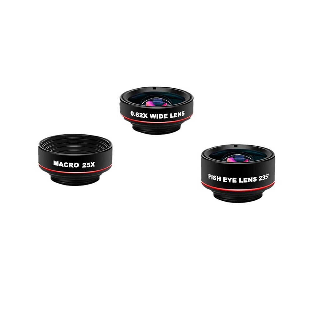 Universal Phone Photography Lens Fish Eye Fisheye 0.62X Wide Angle 25X Macro Smartphone Hd Camera Lens 6032129604719
