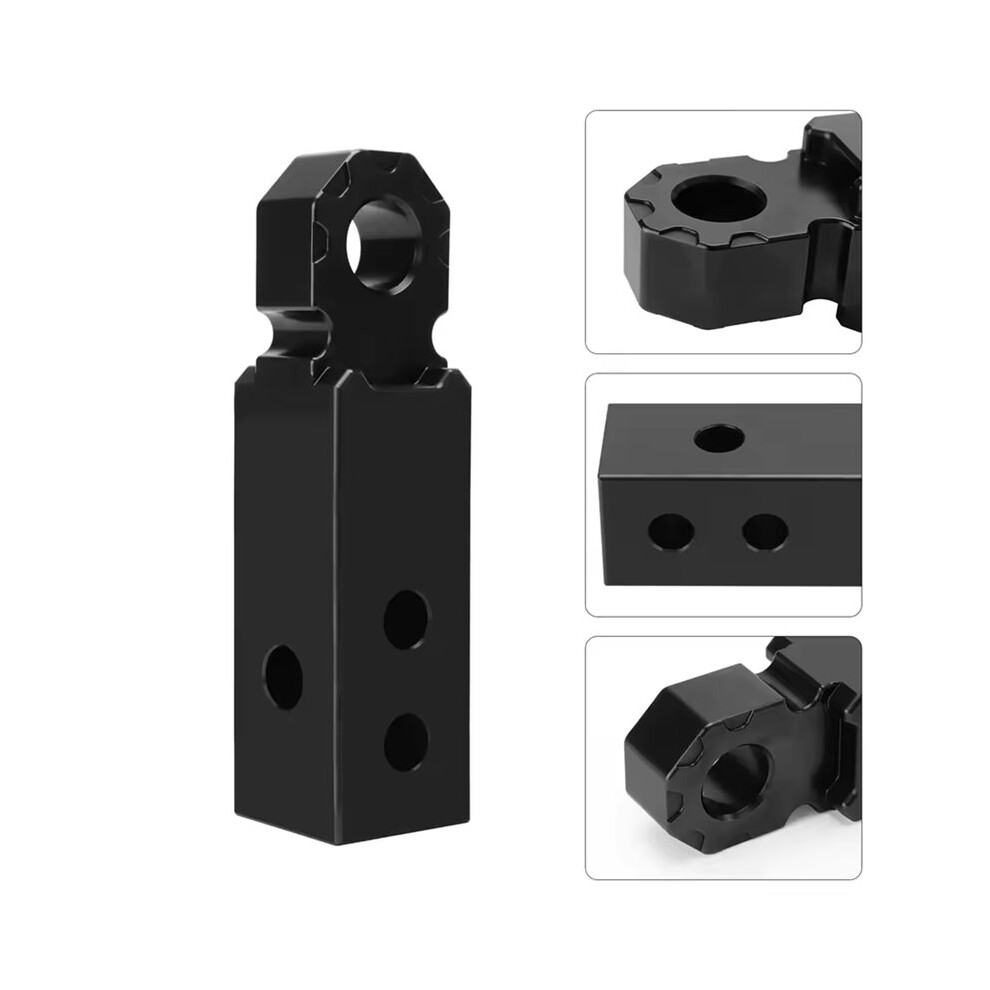 Aluminum Alloy 2" Hitch Receiver Trailer Arm Recovery Tow Block For Suvs 4713517555036