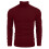 (White, S) Grobstrickpullover für Herren mit Stehkragen, Langarm-Pullover für Herbst und Winter 4