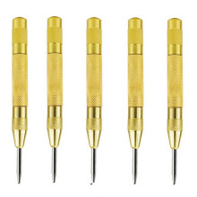 5pcs Spring Loaded Automatic Center Punch for Woodworking - Marking Tool