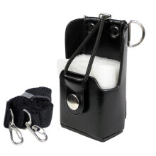 Étui Rigide en Cuir avec Bandoulière pour Radio Portable GP328PLUS SMP 418 GP 644 et Autres Talkies-Walkies