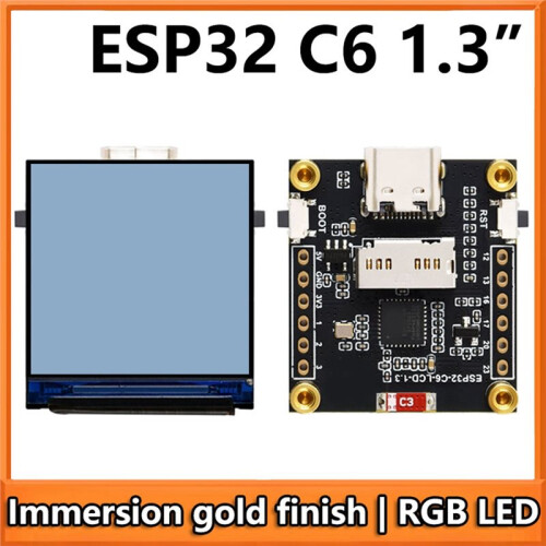 ESP32-C6 LCD Development Board 1.3 Inch ST7789 240x240  TV Screen for  DIY  Display Projects 2