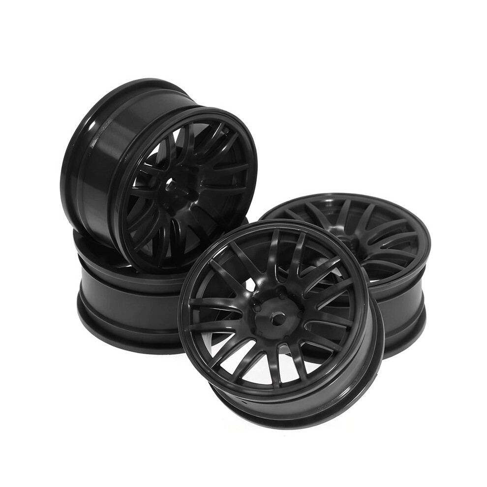 1/10 Scale Rc Drift Racing Car Wheel Rims For Hsp, Hpi, Sakura, Redcat Black 4711362296593