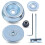 For  Lawnmower Accessories Upper and Lower Pressure Plates, Reverse Thread Nuts, Washers, and Protective Covers 1