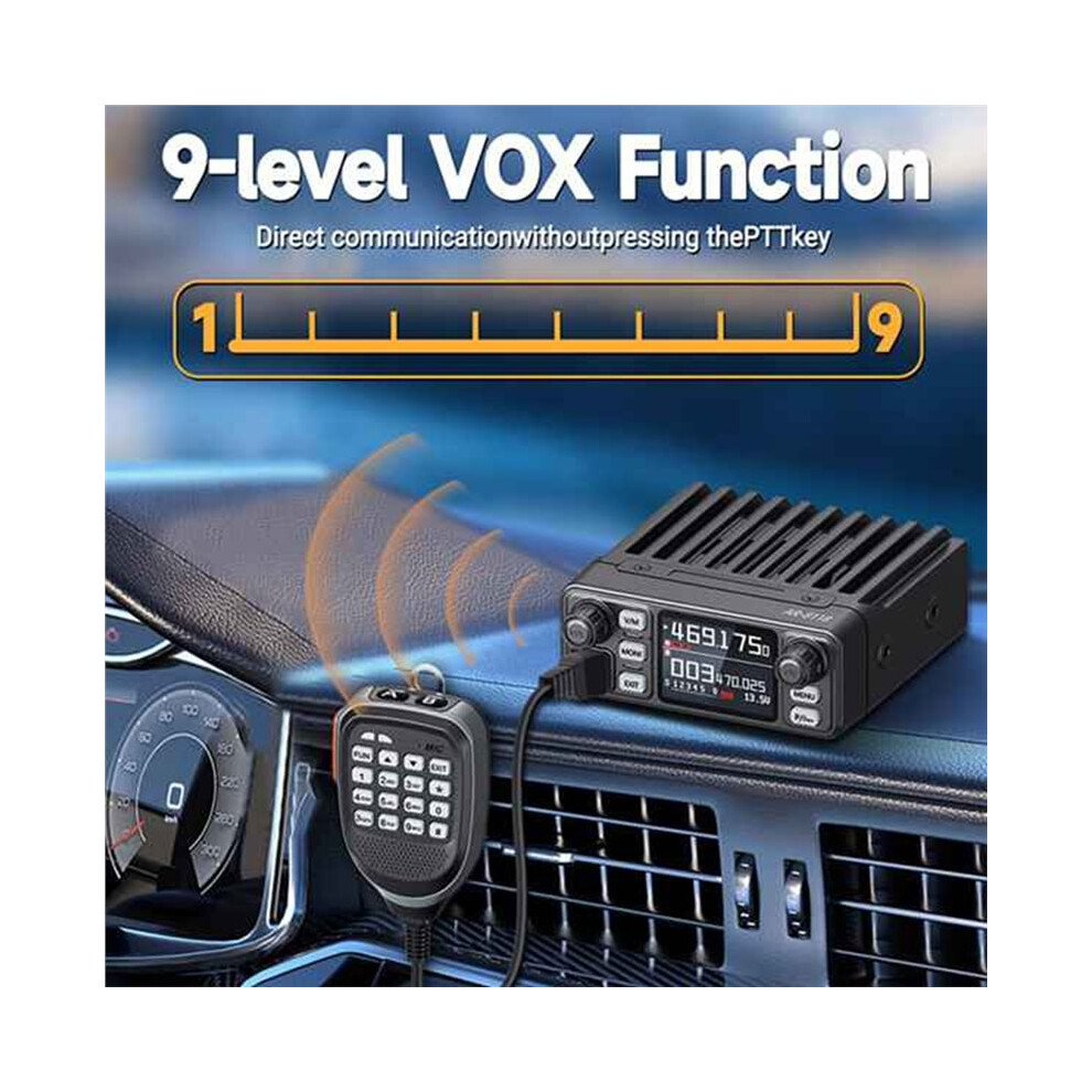 Ar-8118 Dual Band Mobile Radio 25W Hd Voice Dual Ptt Hd Vioce Car Radio Long Range Vhf Uhf Amateur Mobile Radio 4712372656636