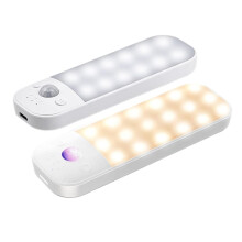 2 Intelligente PIR-Bewegungsmelder-Nachtlichter, LED-Wandlampen, Wiederaufladbar