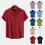 (Black, M) Herren Sommer Polo Kurzarmhemd, einfarbig, lässige Passform 2
