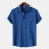 (Black, M) Herren Sommer Polo Kurzarmhemd, einfarbig, lässige Passform 3