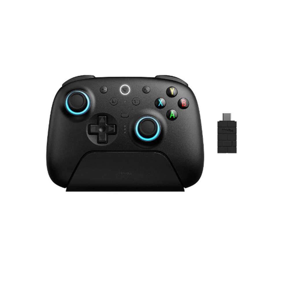 Saudism 8Bitdo 2 Wireless Controller Tmr Joysticks Hall Effect Triggers Charging Dock For Pc Windows 10/11 Steam Android A