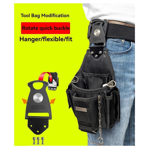 NAKIOO Sacoche à Outils à Fixation Rotative Rapide - Pièces de Conversion pour Accessoires Universels 2