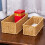 Set di Cestini Anti-Vite In Vimini per WC e Mobiletto con Maniglie Integrate 25x11x8,5 cm 3
