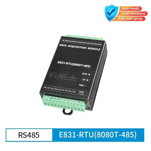 E831-RTU 16 Channel IO Controller, 8CH Digital Input Relay Output Modbus RTU RS485 Wireless IoT Modem 2