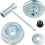 For  Lawnmower Accessories Upper and Lower Pressure Plates, Reverse Thread Nuts, Washers, and Protective Covers 3
