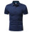(White, L) Men's Summer Solid Polo Shirt Casual Plus Size Short Sleeve Tee 3