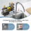 Capacity Kitchen Sink Shelf Organizer, Rustproof Non-Slip Sponge Holder with Dish Brush Holder Organizer 5