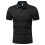 (White, L) Men's Summer Solid Polo Shirt Casual Plus Size Short Sleeve Tee 5