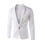 (Pink, XL) Solid Color Slim Fit Single-Breasted Suit Jacket for Young Men 5