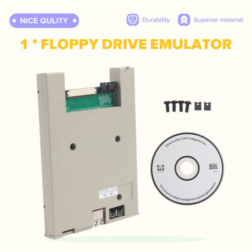 SFR1M44-DU26 1.44MB USB SSD Floppy Drive Emulator Slim USB Reader Floppy Emulator 26-Pin Format-Free USB Flash Drive 1