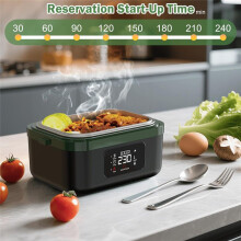 Cordless Electric Lunch Box,Rechargeable Self-Heating Food Warmer with 16000mAh Battery,for Work/Travel/Car/Office EU