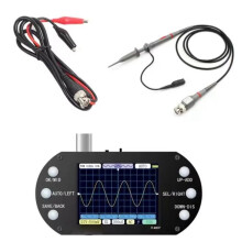 Oscilloscopio Digitale Portatile con Frequenza di Campionamento di 2,5 MHz, Larghezza di Banda di 500 KHz, Supporto Automatico con Sonda per