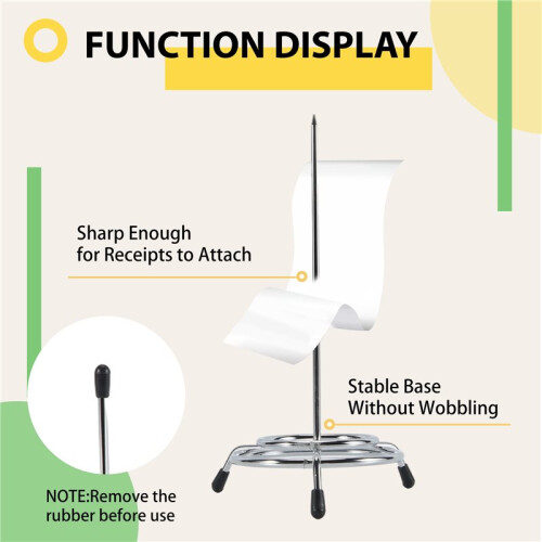 Ticket Stabber for Restaurant, 3PCS Ticket Receipt Holder Check Spindle Orders Spike for Businesses Kitchen Office 2