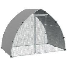 Gran gallinero/perrera/aviario exterior, techo resistente a los rayos UV, acero galvanizado.