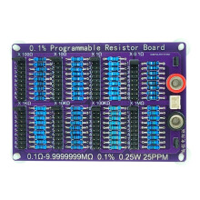 Placa de Resistencia Programable de 0,1 Ω A 9,9999999 MΩ, 0,1 %, 0,25 W, 25 Ppm, Tolerancia de Resistencia del 0,1 %, 8 Segmentos de Alta PrecisióN