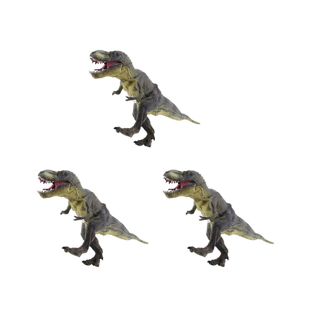 Photos - Power Tool Accessory 3X Jurassic Tyrannosaurus Rex Dinosaur Model Large Solid Simulated Dinosaur Toys 30X13X5Cm