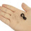 20X  Alloy Carabiner Clip Tiny Spring Snap Hook Carabiners for Backpack Keychains Accessories(Black) 1