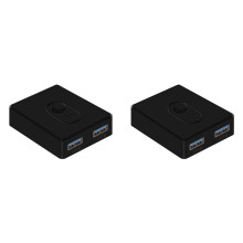 2X USB 3.0 KVM  1X2/2X1  Switcher Divisor USB Controlador Compartilhado para Computador Portátil Impressora Teclado Mouse, D
