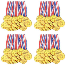 120er-Pack Goldene Siegermedaillen Aus Kunststoff für Kinder - Perfekt für Sport, Wettkämpfe und Als Partygeschenk