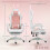 Vinsetto Silla Gaming Rosa 65 x 63 x 142 cm 3