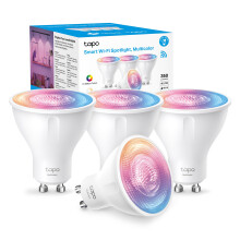 Tapo L630 (4-Pack) Smart Bulb, Alexa Light Bulb, Smart Light Bulb Spotlight, GU10 Lamp Base, 16 Million Colours, White Tunable, High Lumen & Dimmable
