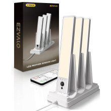 EZVALO Under Cabinet Kitchen Lights with Charging Station, Rechargeable Motion Sensor Lights Indoor, Dimmable Closet Lights Wireless, 3500K, Motion A