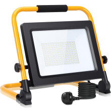 Aigostar 100W LED Work Light 8800LM, Job Site Light, Plug in Folding Floodlight, Portable Stand Work Light, 6500K Cold White, 5.9ft Wire with Plug