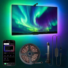 Lumina Pro TV Immersion Kit - WiFi TV Backlight with Camera - RGB Smart TV Lights for 55-65 inch TVs - App & Voice Control, Music Sync, High-Density