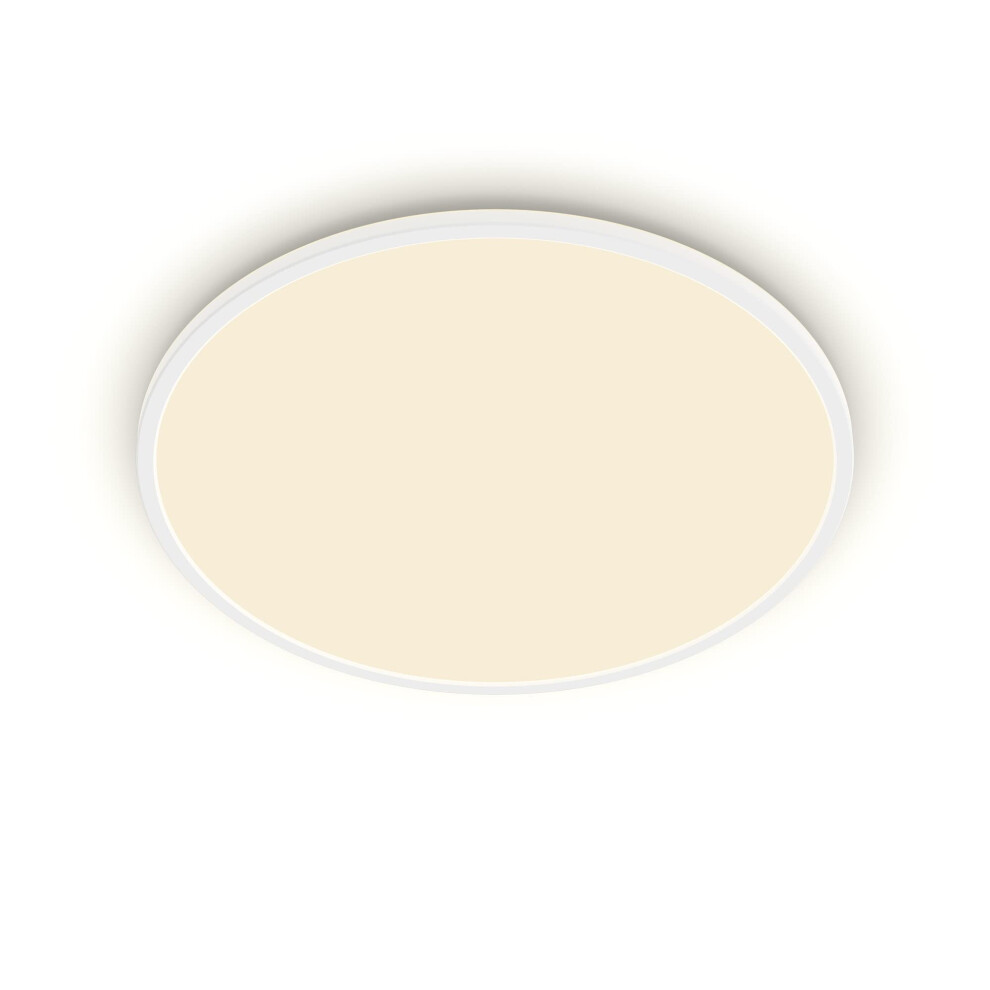Philips Led Superslim Outdoor Ceiling Light 15W [Warm White - White] Water Resistant Ip54, For Garden, Patio And Terrace Lighting.